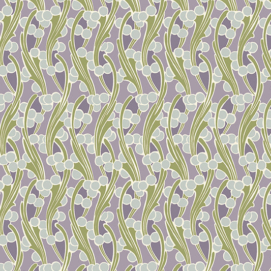 Fleur Nouveau by Andover Fabrics - Seaweed | Purple