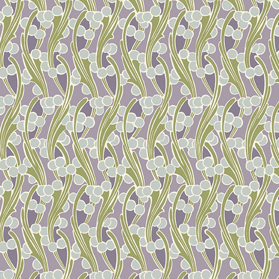 Fleur Nouveau by Andover Fabrics - Seaweed | Purple