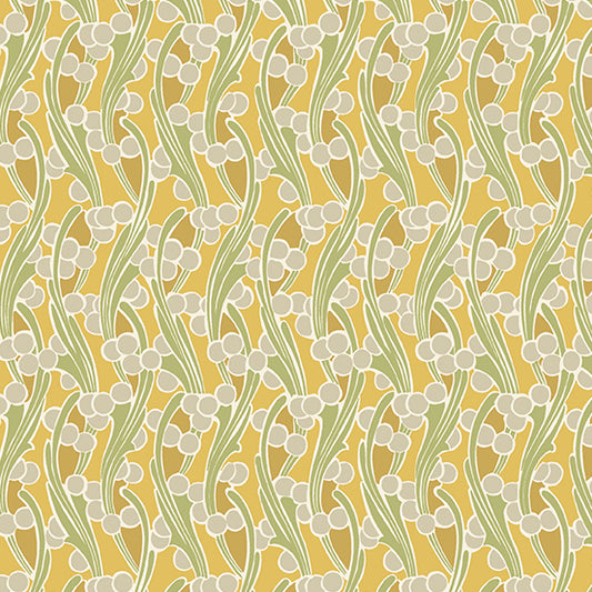 Fleur Nouveau by Andover Fabrics - Seaweed | Yellow