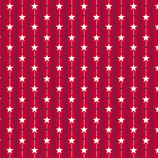 Salute by Andover Fabrics - Stripe | Red