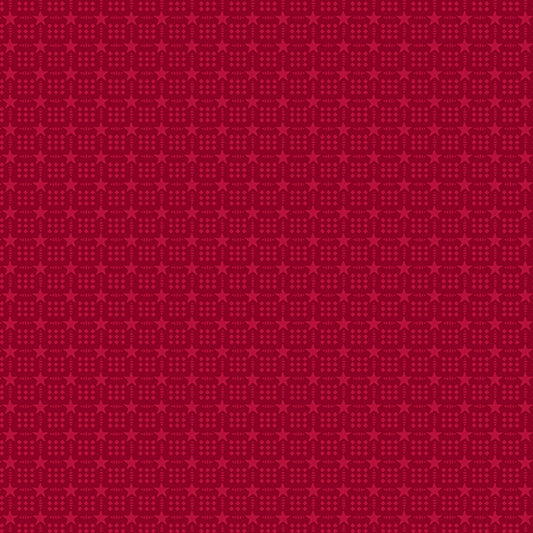 Salute by Andover Fabrics - Interlocking Squares | Red