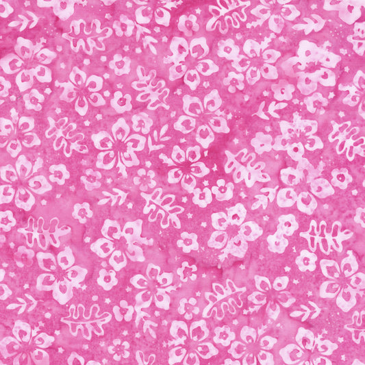South Hampton by Carol Moellers Designs - Leaves and Flowers | Raspberry