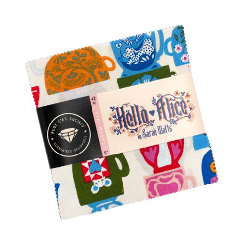 Hello Alice by Sarah Watts - 5" Squares (Charm Pack)