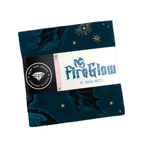 Fireglow by Sarah Watts - 5" Squares (Charm Pack)