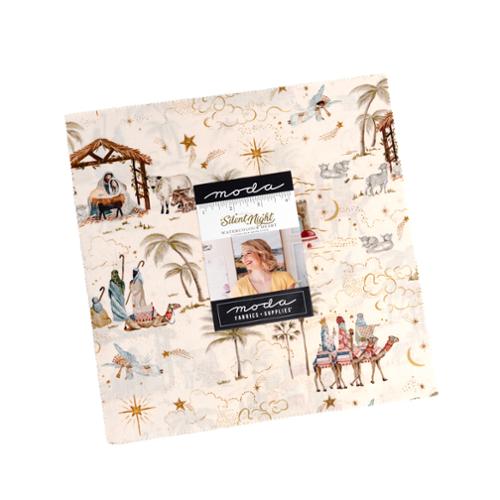 Silent Night by Watercolour Heart - 10" Squares (Layer Cake)