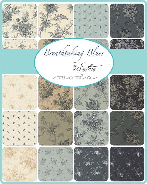 Breathtaking Blues by 3 Sisters - 10" Squares (Layer Cake)