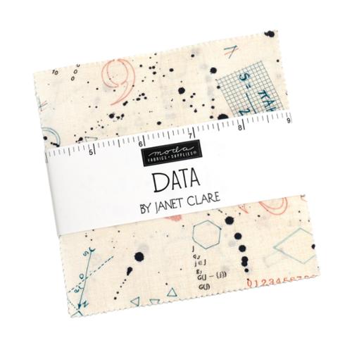 Data by Janet Clare - 5" Squares (Charm Pack)