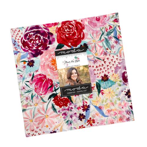 Fleur the Love by Create Joy Project - 10" Squares (Layer Cake)