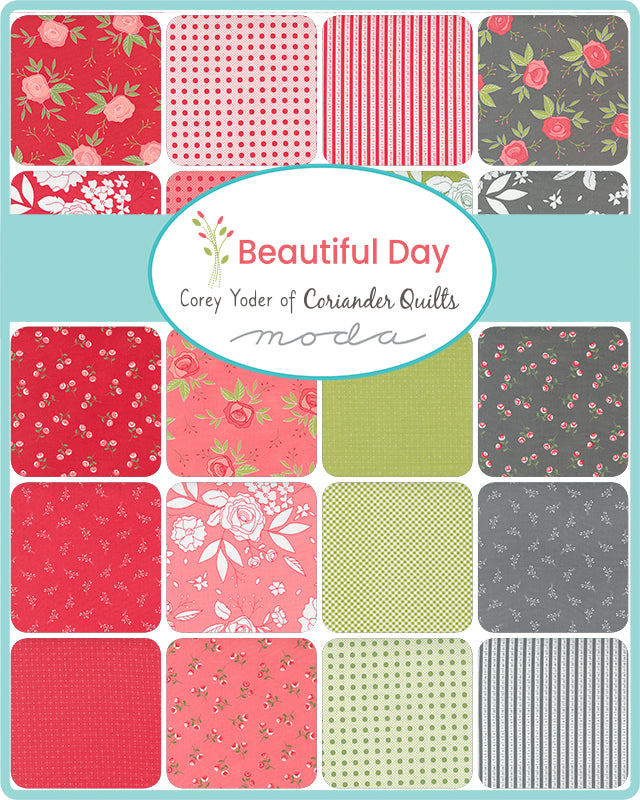 Beautiful Day by Corey Yoder For Moda- 29137 Scarlet