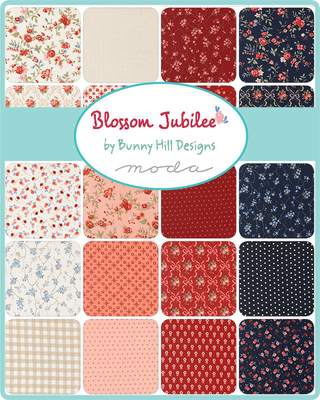 Blossom Jubilee by Bunny Hill Designs - 5" Squares (Charm Pack)