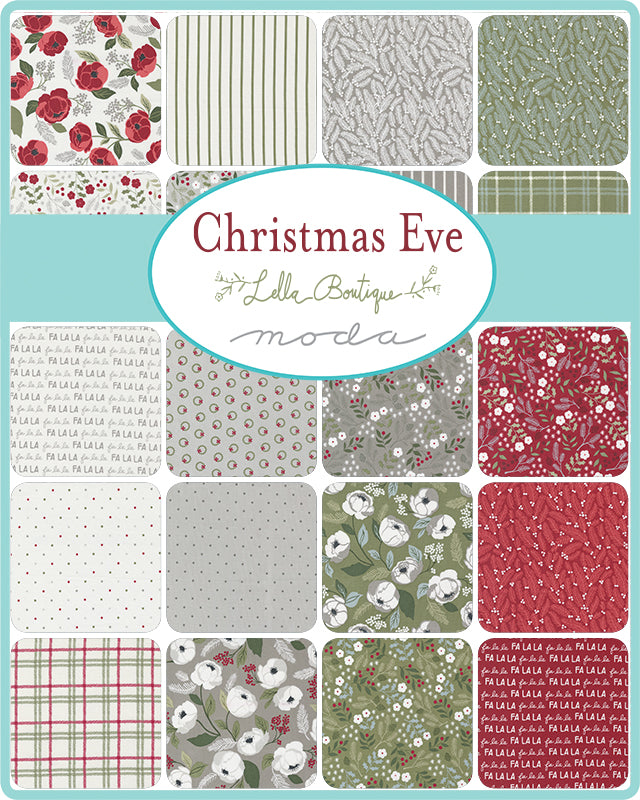 Christmas Eve by Lella Boutique for Moda -  2 1/2" Strips (Jelly Roll)