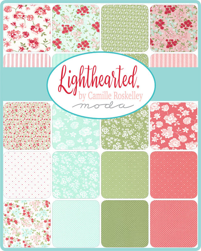 108" Lighthearted by Camille Roskelley - 108009 Cream Red