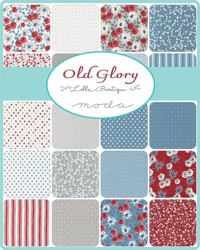 Old Glory by Lella Boutique for Moda - 5" Squares (Charm Pack)