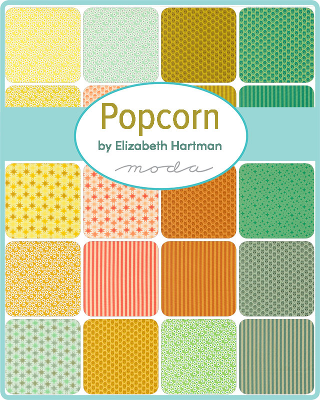 Popcorn by Elizabeth Hartman - 10" Squares (Layer Cake)