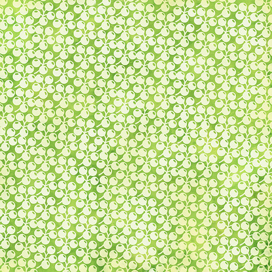 2026 All Ohio Shop Hop Fabric - Buckeye Seeds Green Lemongrass