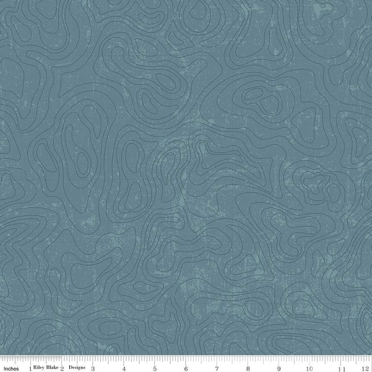 National Parks - Topographic Blue