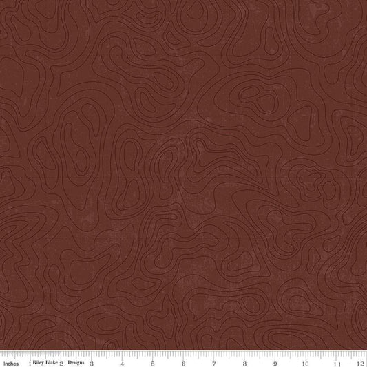 National Parks - Topographic Brown