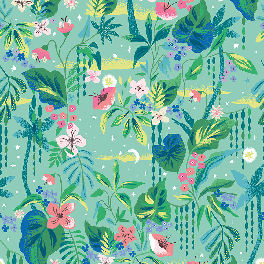 Forever Neverland by Jill Howarth - Tropical Floral Songbird