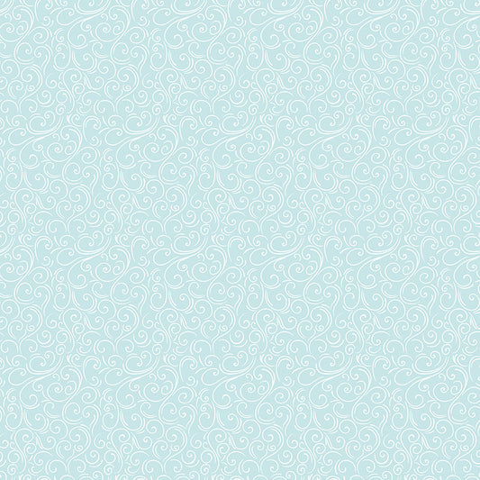 Light blue background with subtle white swirl pattern