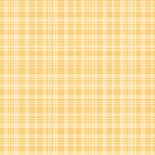Plaid pattern with a yellow and beige color scheme