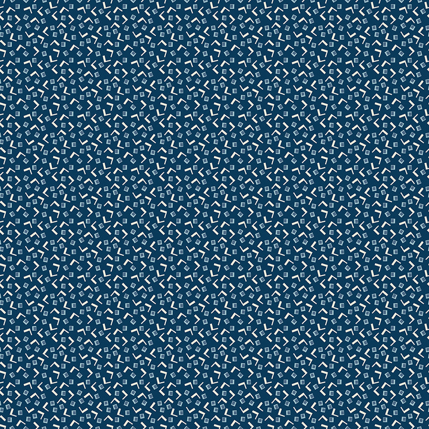 Denim & Daisy by Lori Holt - Tiny Squares | Oxford Blue