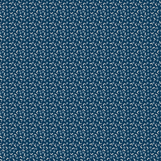 Denim & Daisy by Lori Holt - Tiny Squares | Oxford Blue