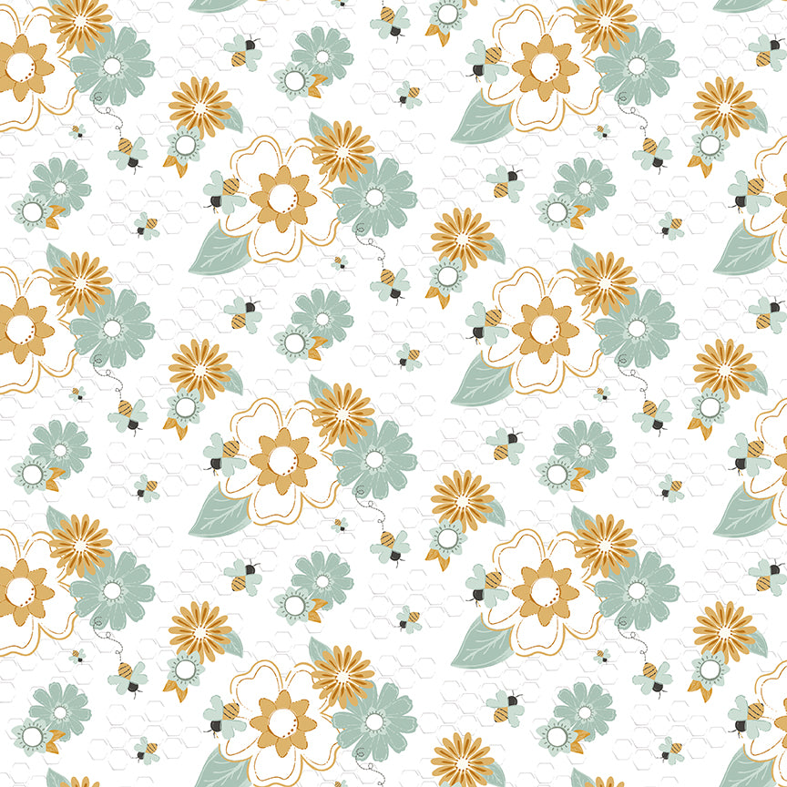 Bees and Blossoms by Lindsey Weight - Main | White