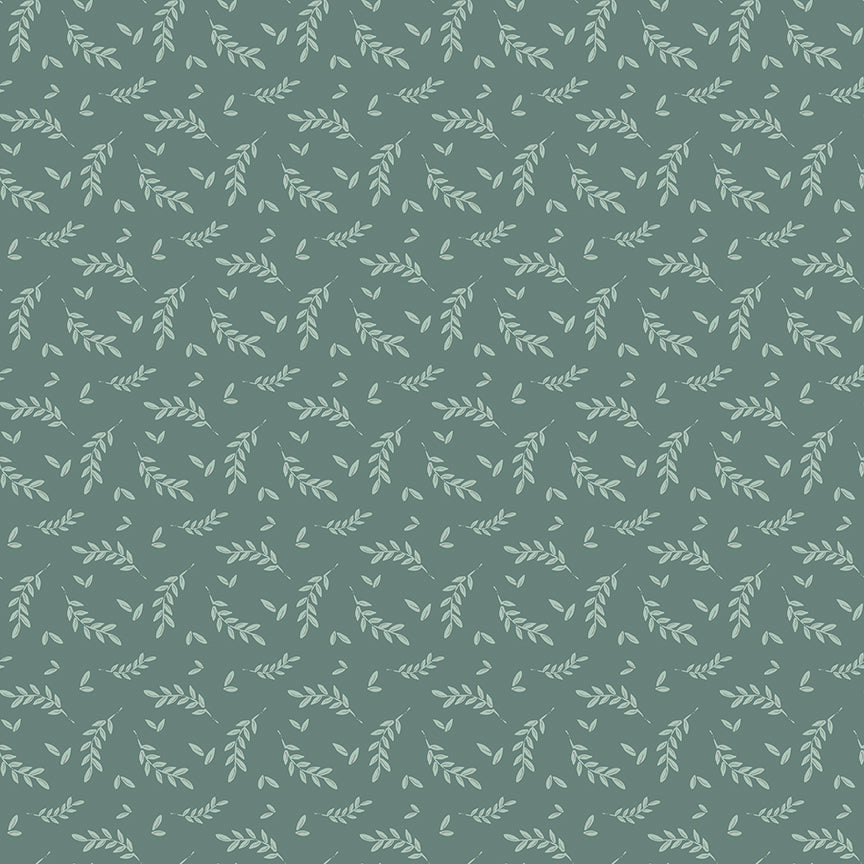 Bees and Blossoms by Lindsey Weight - Foliage | Teal