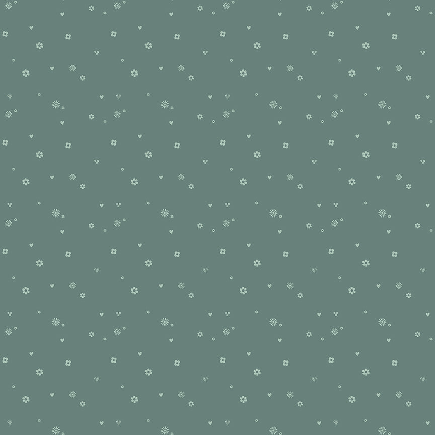 Bees and Blossoms by Lindsey Weight - Confetti | Teal