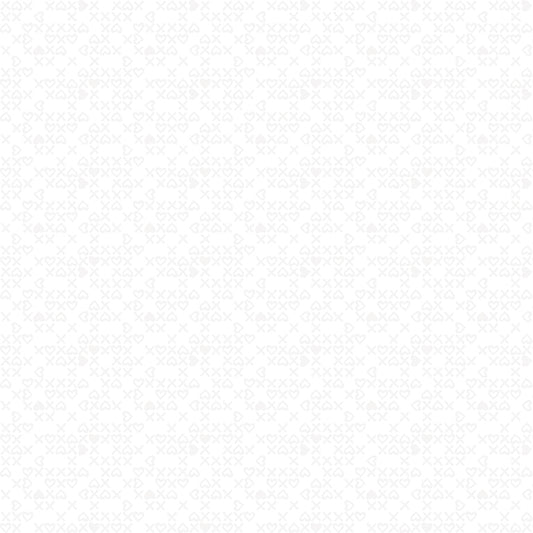 Bloom & Heart by Cherry Guidry - Sweet XOXO | White on White