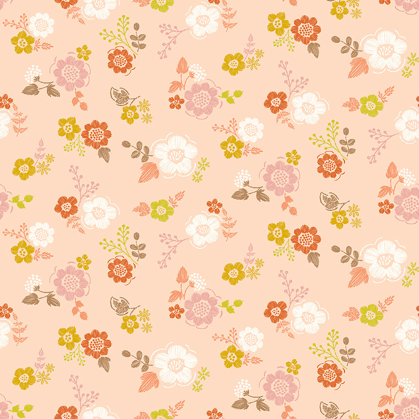 Luna Field by Katherine Lenius - Embroidery | Blush