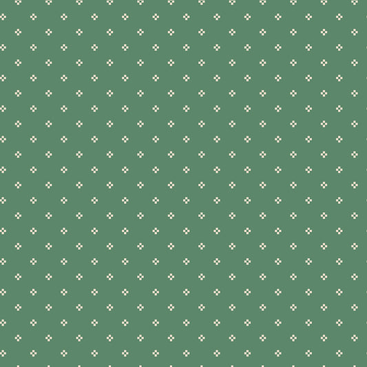 Luna Field by Katherine Lenius - Nine Patch | Green