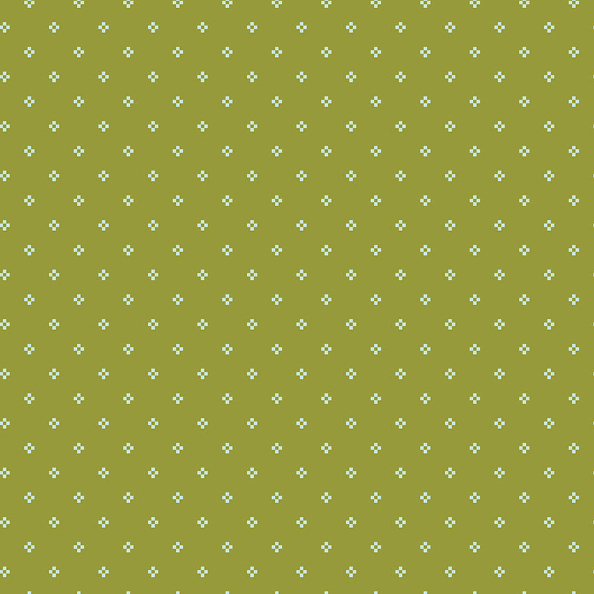 Luna Field by Katherine Lenius - Nine Patch | Olive