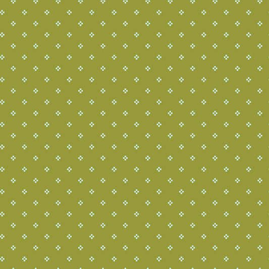Luna Field by Katherine Lenius - Nine Patch | Olive