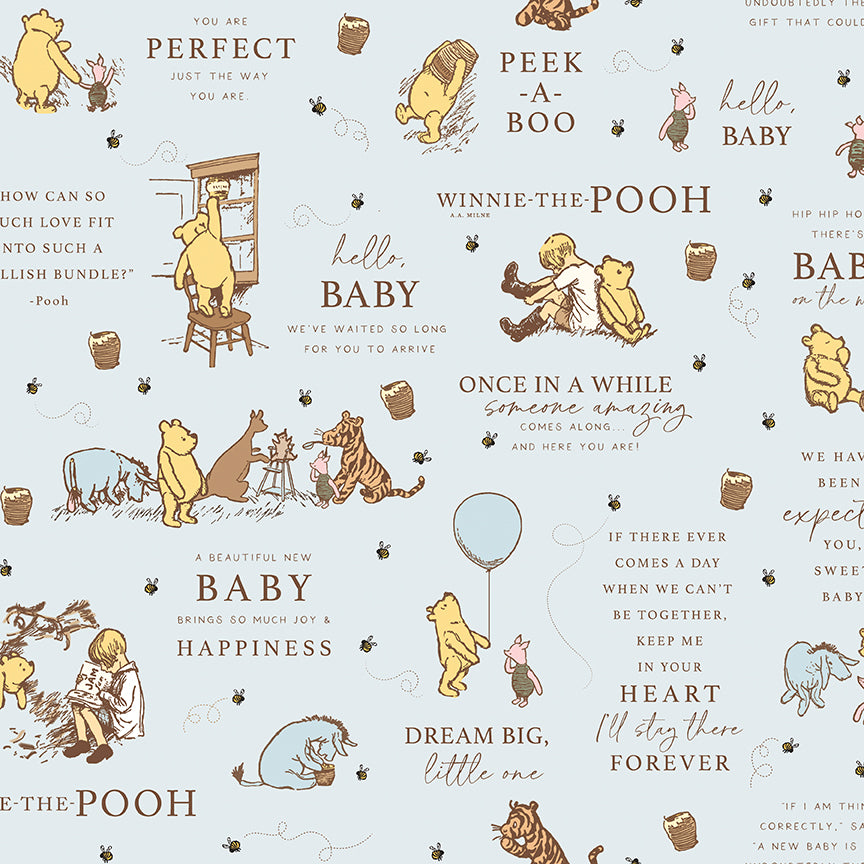Winnie the Pooh Baby by Echo Park Paper Co - Main | Blue