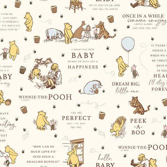Winnie the Pooh Baby by Echo Park Paper Co - Main | Cream