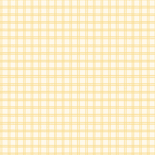 Winnie the Pooh Baby by Echo Park Paper Co - Plaid | Yellow