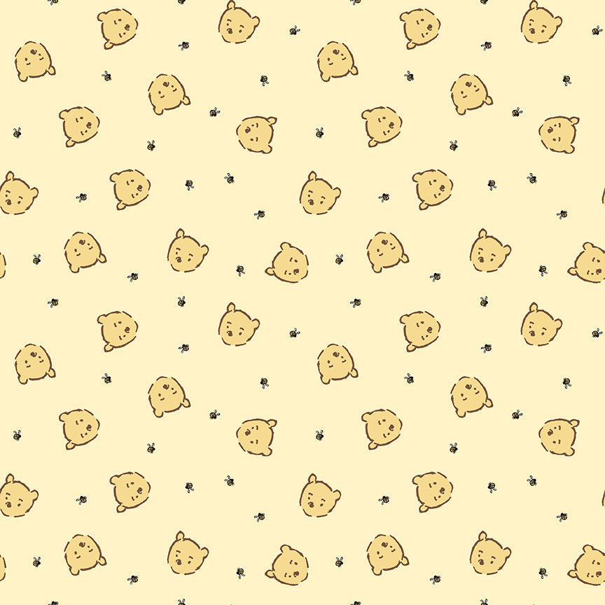 Winnie the Pooh Baby by Echo Park Paper Co - Pooh Jumble | Yellow