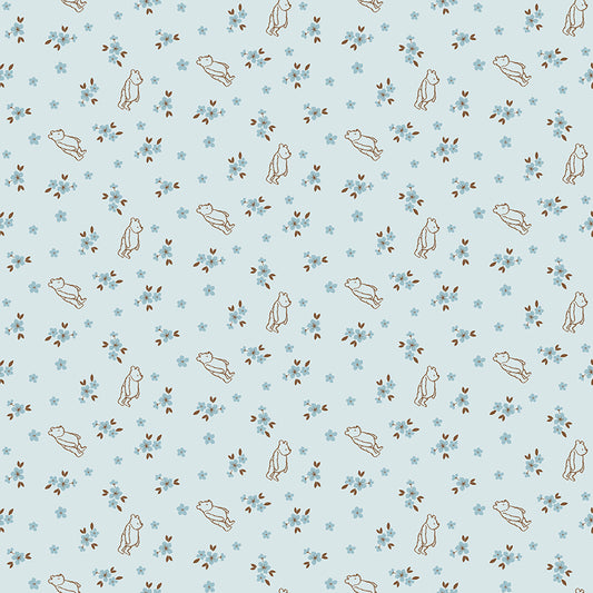 Winnie the Pooh Baby by Echo Park Paper Co - Ditsy | Blue