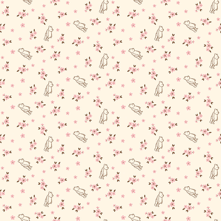 Winnie the Pooh Baby by Echo Park Paper Co - Ditsy | Cream