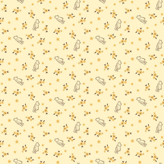 Winnie the Pooh Baby by Echo Park Paper Co - Ditsy | Yellow