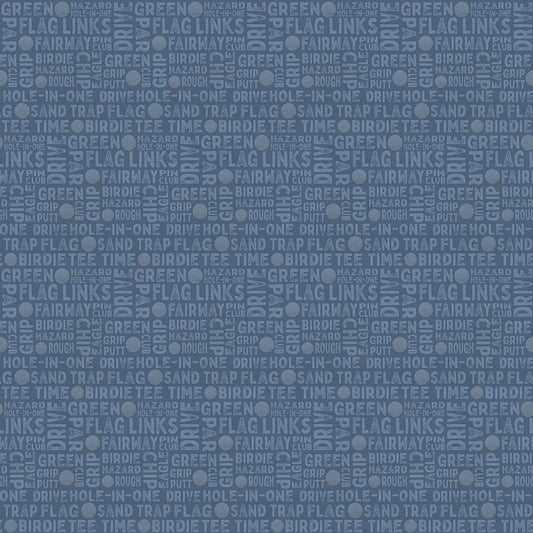 Greens & Fairways by Tara Reed - Text | Blue