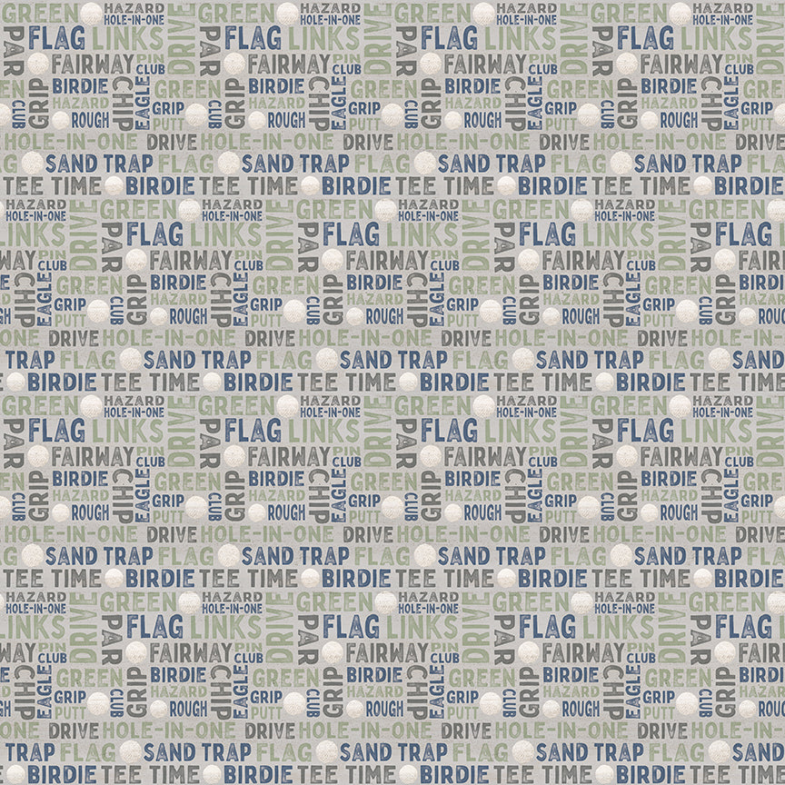 Greens & Fairways by Tara Reed - Text | Gray
