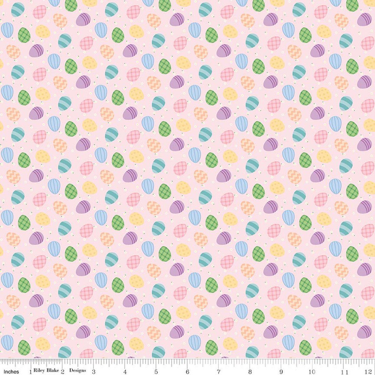Riley Blake Seasonal Basics - Egg Toss Pink