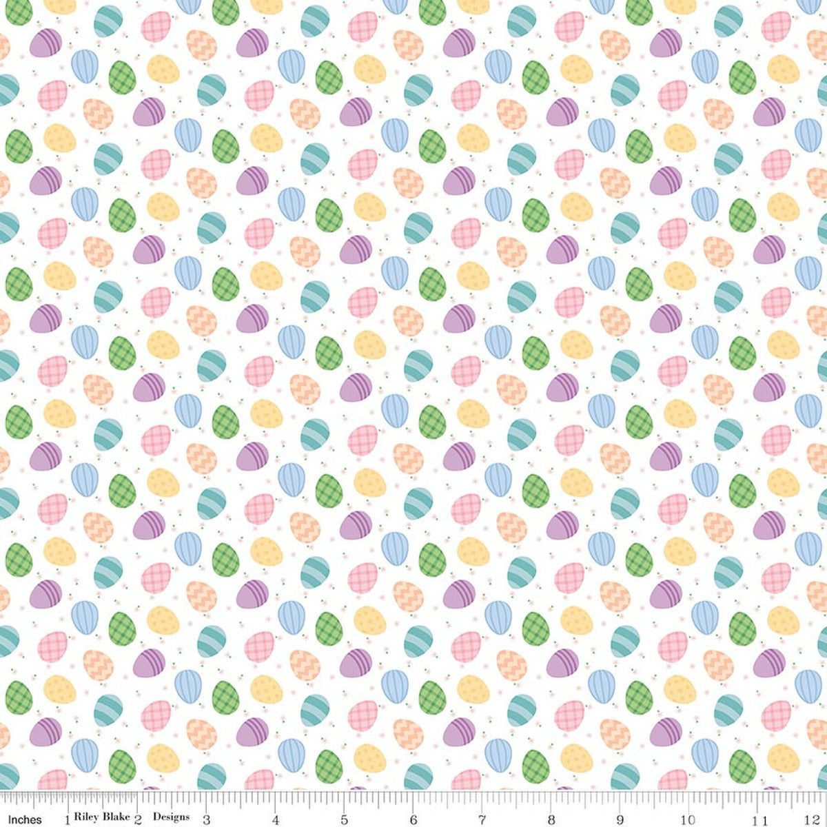 Riley Blake Seasonal Basics - Egg Toss White