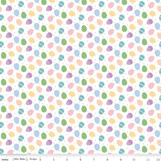 Riley Blake Seasonal Basics - Egg Toss White