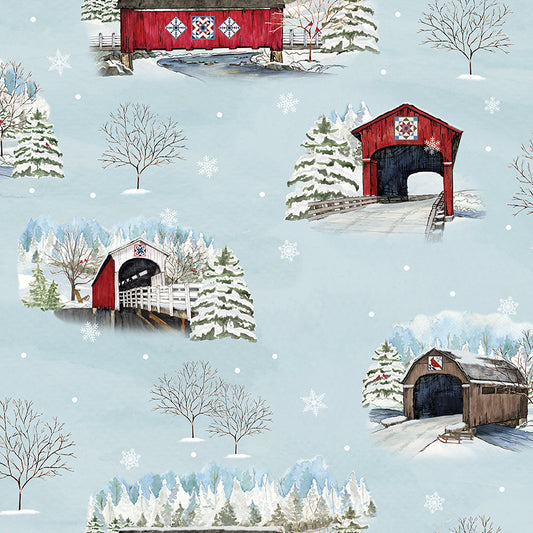 Covered Bridges in Winter by Tara Reed - Iceberg Main