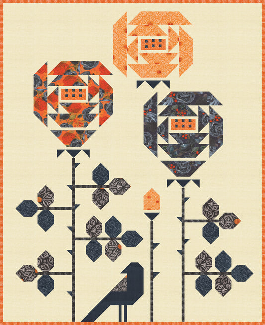 Visitor Among the Roses Quilt Kit