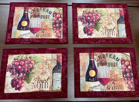 Wine Placemats - Set of 4