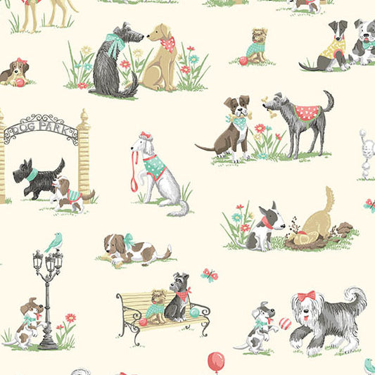 Pooch by Makower UK - Park | Cream